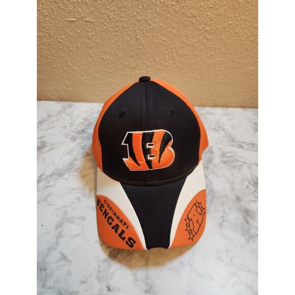NFL‎ Men's Cincinnati Bengals AFC Fitted Baseball Cap Hat - Picture 1 of 6